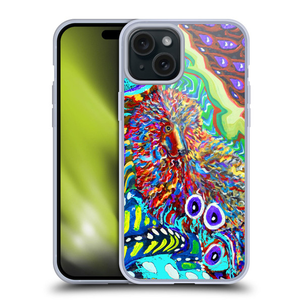 Mad Dog Art Gallery Dogs 2 Electric Poodle Soft Gel Case for Apple iPhone 15 Plus