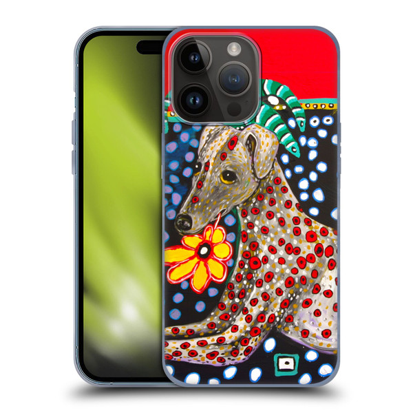 Mad Dog Art Gallery Dogs 2 Greyhound Soft Gel Case for Apple iPhone 15 Pro Max