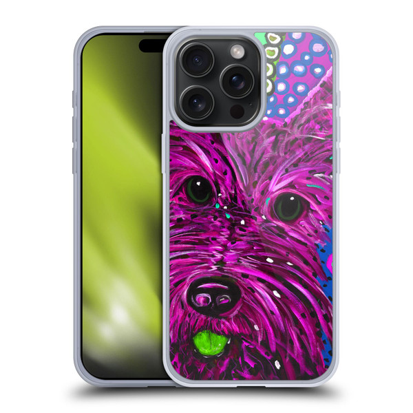 Mad Dog Art Gallery Dogs Scottie Soft Gel Case for Apple iPhone 15 Pro Max