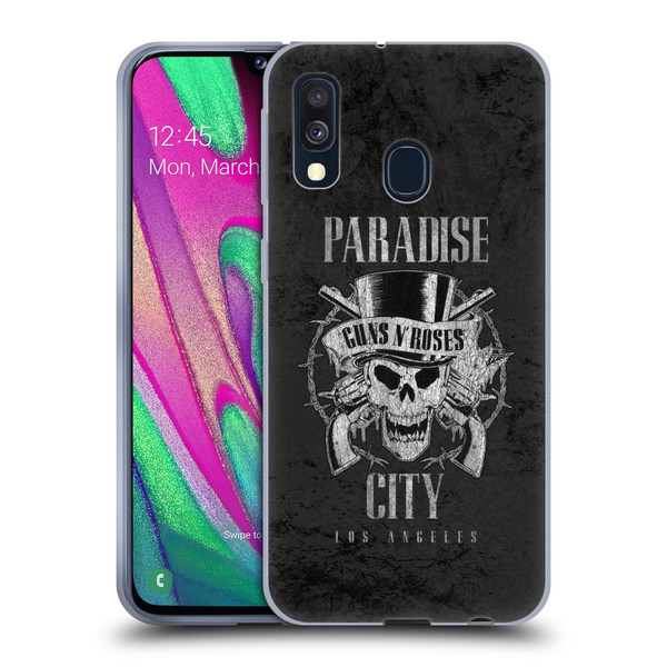 Guns N' Roses Vintage Paradise City Soft Gel Case for Samsung Galaxy A40 (2019)