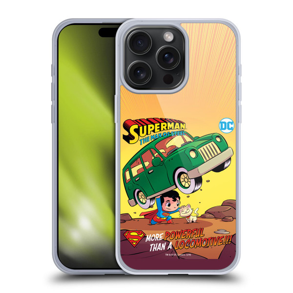 Super Friends DC Comics Toddlers Comic Covers Superman 1 Soft Gel Case for Apple iPhone 15 Pro Max