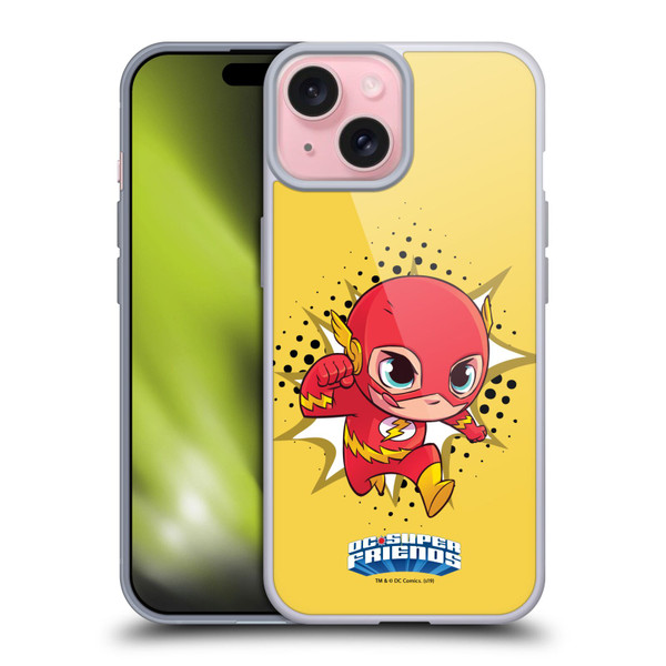 Super Friends DC Comics Toddlers 1 The Flash Soft Gel Case for Apple iPhone 15