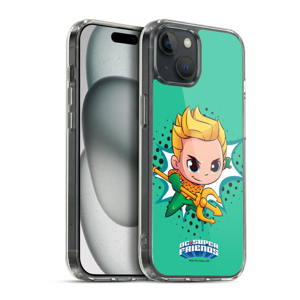 Super Friends DC Comics Toddlers 1 Aquaman Soft Gel Case for Apple iPhone 15 Plus & MagSafe