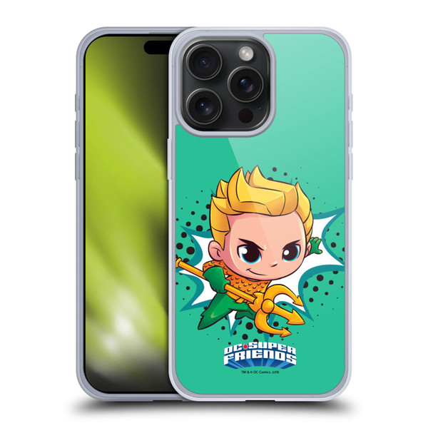 Super Friends DC Comics Toddlers 1 Aquaman Soft Gel Case for Apple iPhone 15 Pro Max
