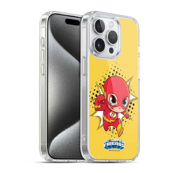 Super Friends DC Comics Toddlers 1 The Flash Soft Gel Case for Apple iPhone 15 Pro & MagSafe