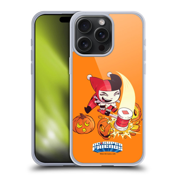 Super Friends DC Comics Toddlers Holidays Harley Quinn Halloween Soft Gel Case for Apple iPhone 15 Pro Max