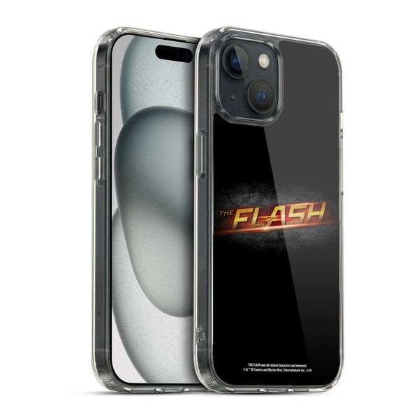 The Flash TV Series Logos Black Soft Gel Case for Apple iPhone 15 & MagSafe