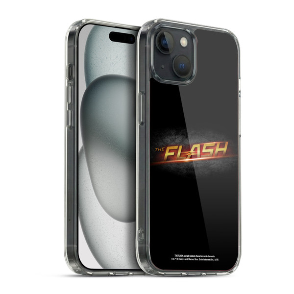 The Flash TV Series Logos Black Soft Gel Case for Apple iPhone 15 Plus & MagSafe