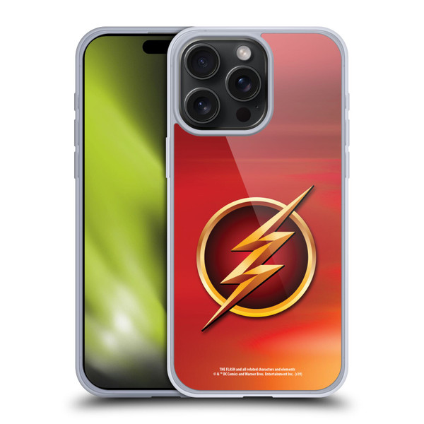 The Flash TV Series Logos Red Soft Gel Case for Apple iPhone 15 Pro Max