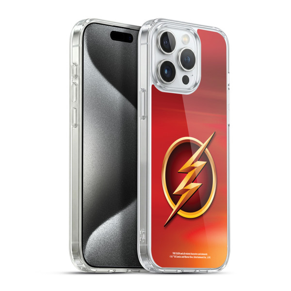 The Flash TV Series Logos Red Soft Gel Case for Apple iPhone 15 Pro Max & MagSafe