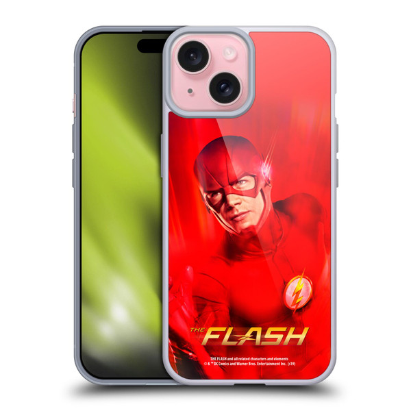 The Flash TV Series Poster Barry Red Soft Gel Case for Apple iPhone 15