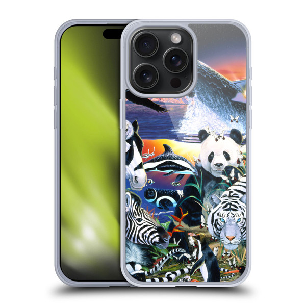 Graeme Stevenson Assorted Designs Animals Soft Gel Case for Apple iPhone 15 Pro Max