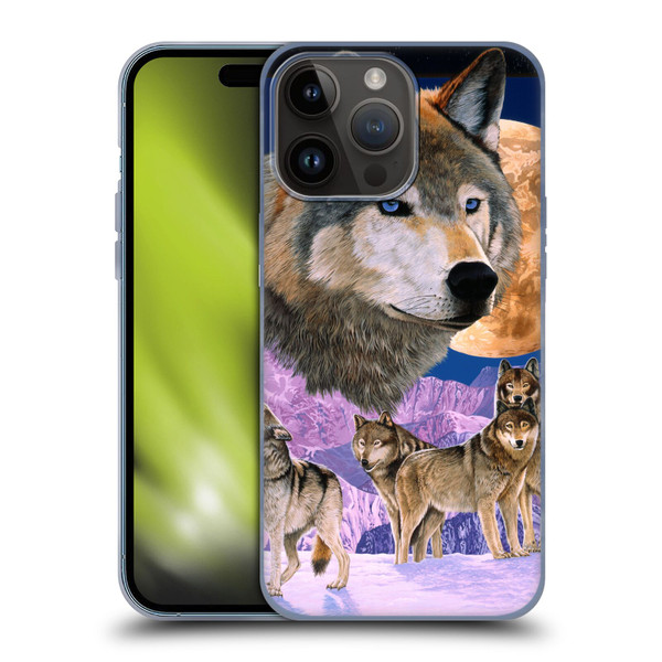 Graeme Stevenson Assorted Designs Wolves Soft Gel Case for Apple iPhone 15 Pro Max