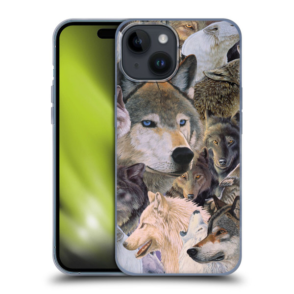 Graeme Stevenson Wildlife Wolves 1 Soft Gel Case for Apple iPhone 15