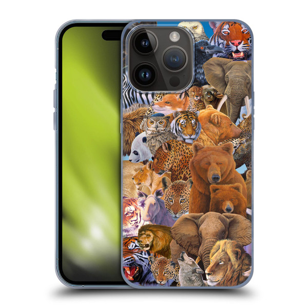 Graeme Stevenson Wildlife Animals Soft Gel Case for Apple iPhone 15 Pro Max