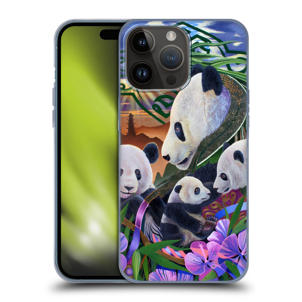Graeme Stevenson Wildlife Pandas Soft Gel Case for Apple iPhone 15 Pro Max