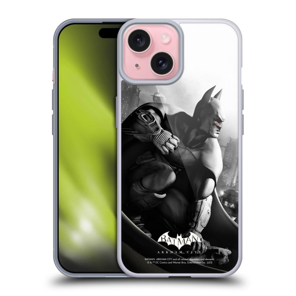 Batman Arkham City Key Art Poster Soft Gel Case for Apple iPhone 15
