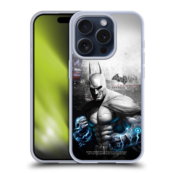 Batman Arkham City Key Art Armored Edition Soft Gel Case for Apple iPhone 15 Pro