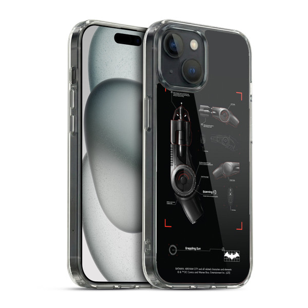 Batman Arkham City Graphics Grappling Gun Soft Gel Case for Apple iPhone 15 & MagSafe