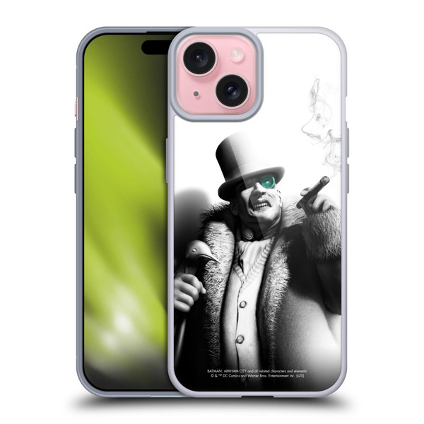 Batman Arkham City Villains Penguin Soft Gel Case for Apple iPhone 15