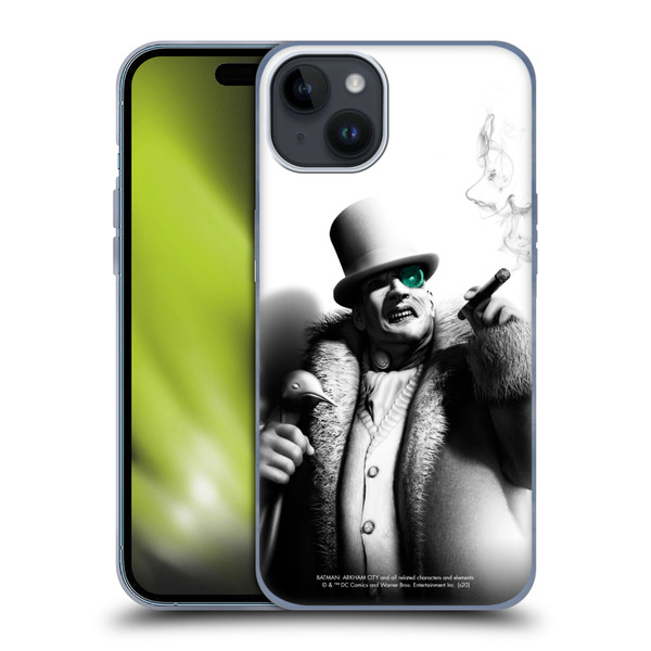 Batman Arkham City Villains Penguin Soft Gel Case for Apple iPhone 15 Plus