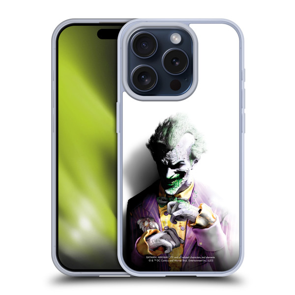 Batman Arkham City Villains Joker Soft Gel Case for Apple iPhone 15 Pro