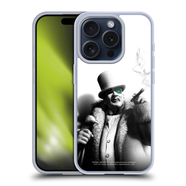 Batman Arkham City Villains Penguin Soft Gel Case for Apple iPhone 15 Pro