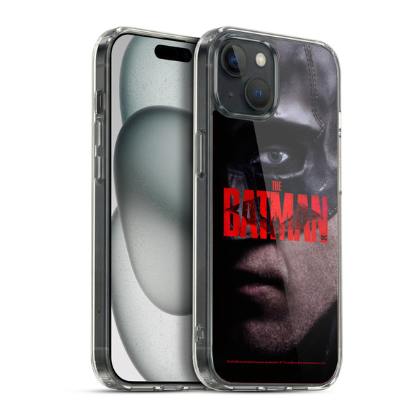 The Batman Posters Close Up Soft Gel Case for Apple iPhone 15 Plus & MagSafe