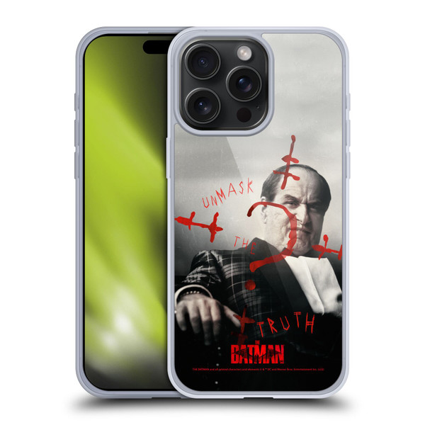 The Batman Posters Penguin Unmask The Truth Soft Gel Case for Apple iPhone 15 Pro Max