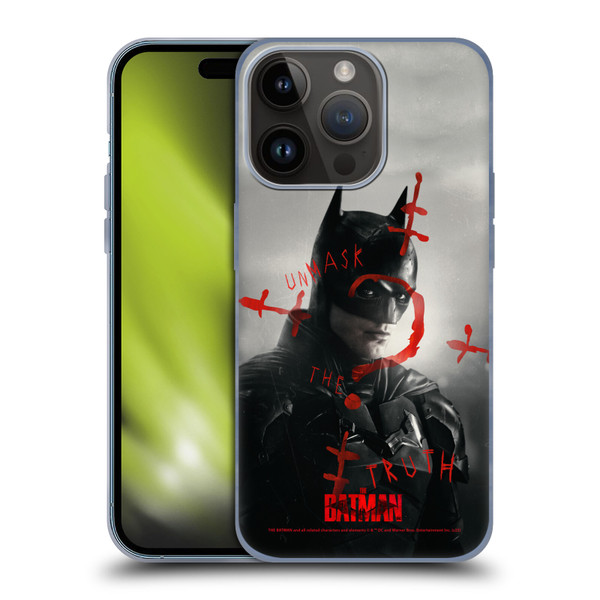 The Batman Posters Unmask The Truth Soft Gel Case for Apple iPhone 15 Pro