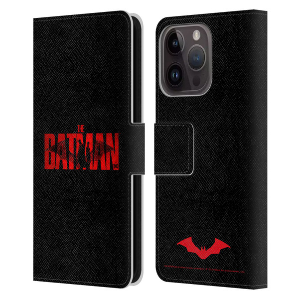 The Batman Posters Logo Leather Book Wallet Case Cover For Apple iPhone 15 Pro