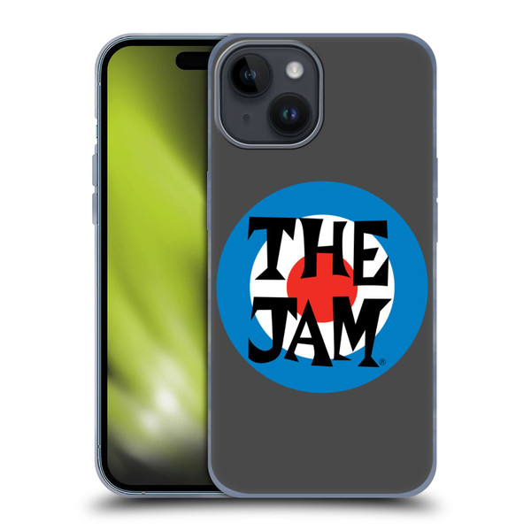 The Jam Key Art Target Logo Soft Gel Case for Apple iPhone 15