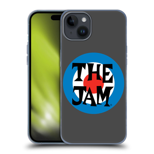 The Jam Key Art Target Logo Soft Gel Case for Apple iPhone 15 Plus