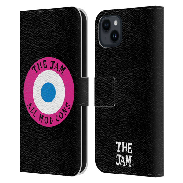 The Jam Key Art All Mod Cons Leather Book Wallet Case Cover For Apple iPhone 15 Plus