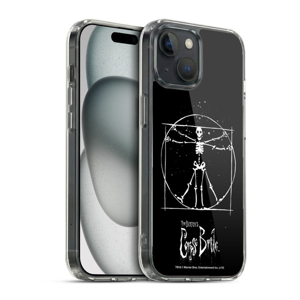 Corpse Bride Key Art Vitruvian Skeleton Soft Gel Case for Apple iPhone 15 & MagSafe