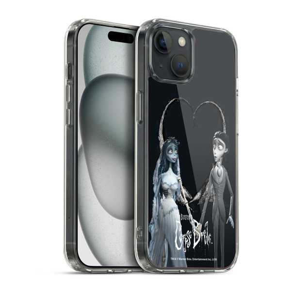 Corpse Bride Key Art Holding Hands Soft Gel Case for Apple iPhone 15 Plus & MagSafe