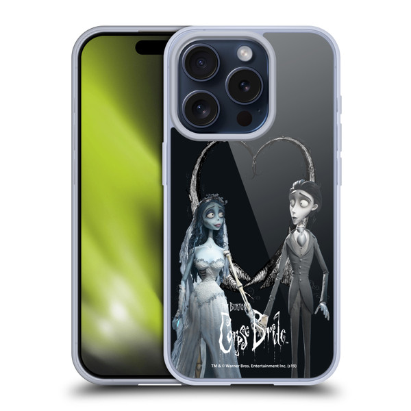 Corpse Bride Key Art Holding Hands Soft Gel Case for Apple iPhone 15 Pro & MagSafe