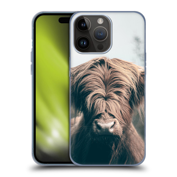 Patrik Lovrin Animal Portraits Highland Cow Soft Gel Case for Apple iPhone 15 Pro Max
