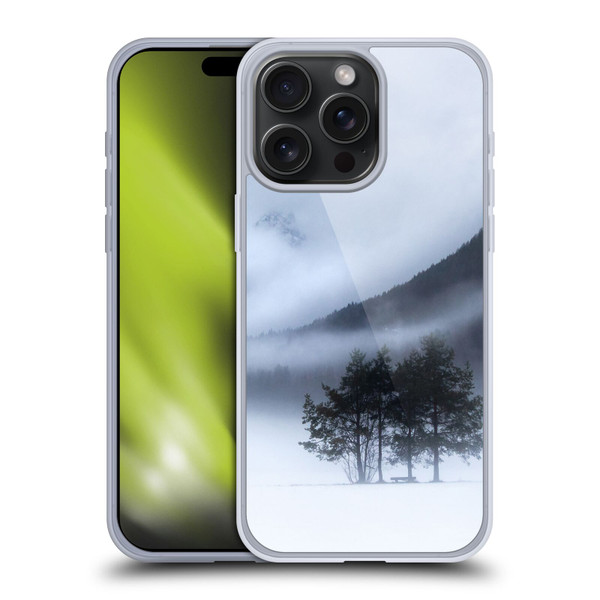 Patrik Lovrin Magical Foggy Landscape Fog, Mountains And A Tree Soft Gel Case for Apple iPhone 15 Pro Max