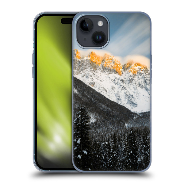 Patrik Lovrin Magical Sunsets Last Light On Slovenian Alps Soft Gel Case for Apple iPhone 15 Plus