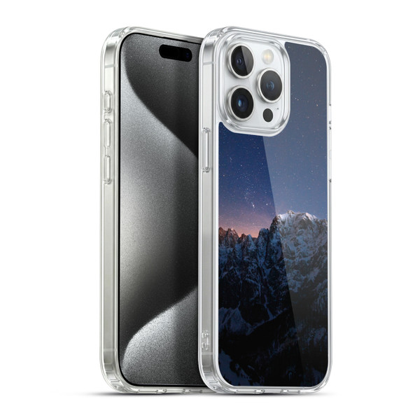 Patrik Lovrin Night Sky Stars Above Mountains Soft Gel Case for Apple iPhone 15 Pro Max & MagSafe