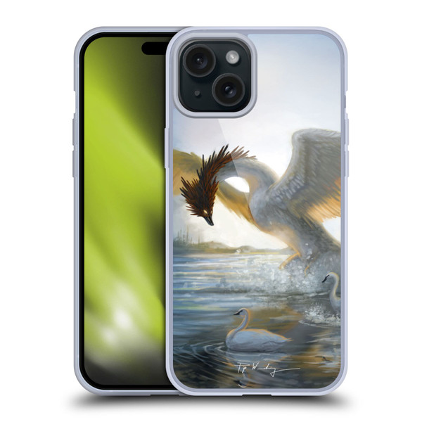 Piya Wannachaiwong Dragons Of Sea And Storms Swan Dragon Soft Gel Case for Apple iPhone 15 Plus