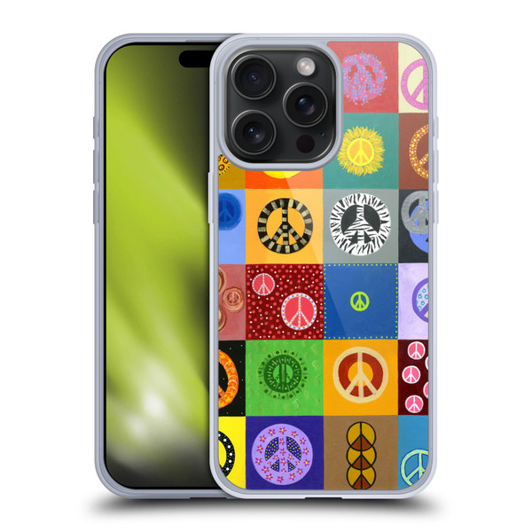 Suzan Lind Colours & Patterns Peace Quilt Soft Gel Case for Apple iPhone 15 Pro Max