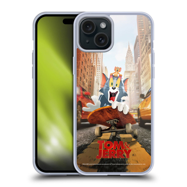 Tom And Jerry Movie (2021) Graphics Best Of Enemies Soft Gel Case for Apple iPhone 15 Plus