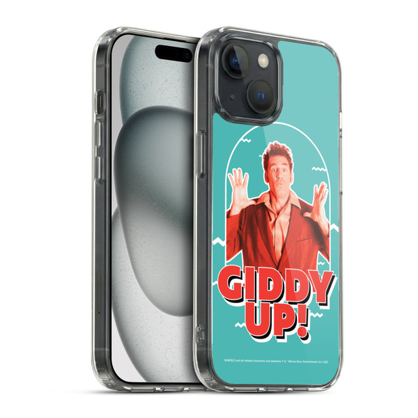 Seinfeld Graphics Giddy Up! Soft Gel Case for Apple iPhone 15 & MagSafe