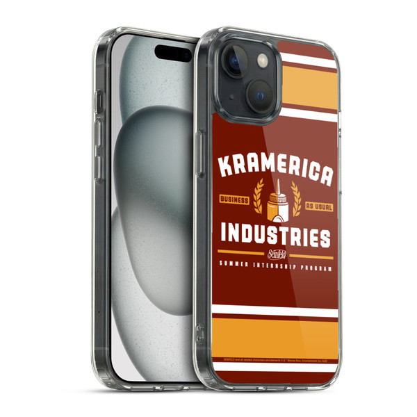 Seinfeld Graphics Kramerica Industries Soft Gel Case for Apple iPhone 15 & MagSafe