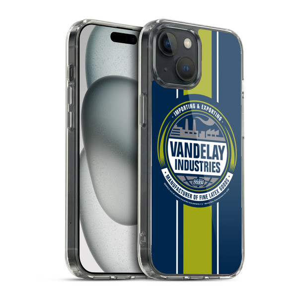Seinfeld Graphics Vandelay Industries Soft Gel Case for Apple iPhone 15 & MagSafe
