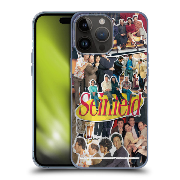 Seinfeld Graphics Collage Soft Gel Case for Apple iPhone 15 Pro Max