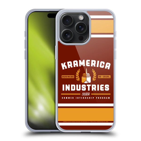 Seinfeld Graphics Kramerica Industries Soft Gel Case for Apple iPhone 15 Pro Max