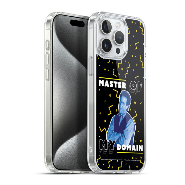 Seinfeld Graphics Master Of My Domain Soft Gel Case for Apple iPhone 15 Pro Max & MagSafe